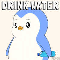 Water Stay Hydrated GIF by Pudgy Penguins