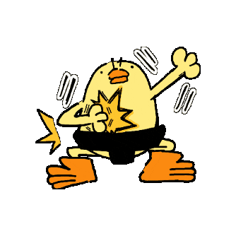 Bird Chicken Sticker by ぴょろりんちょ（ひよこ人間ぴよ）