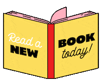 SchoolforWriters colorful book reading today Sticker