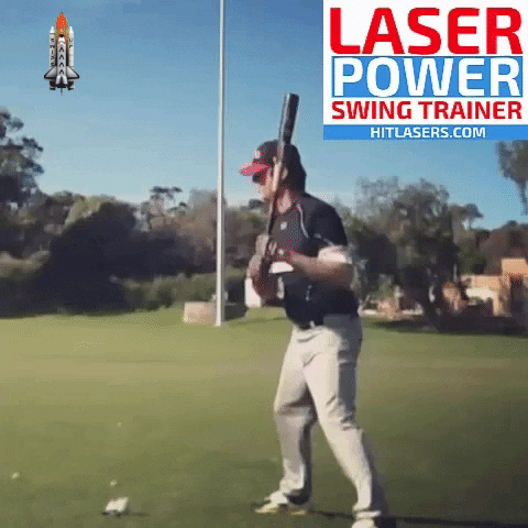 hitting home run GIF by Laser Power Swing Trainer