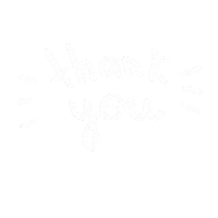 White Lines Thank You Sticker