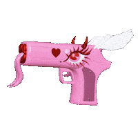 Pink Angel Sticker by Creepy Gals