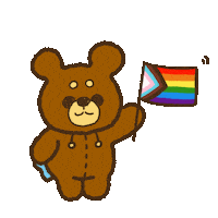 clipartaiwanga1010 pride bear taiwan yuchu Sticker