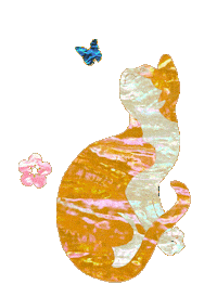 Cat Flower Sticker by shellang