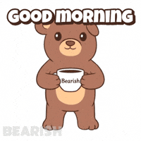 Good Morning Coffee GIF by BEARISH