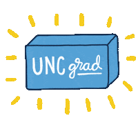 Graduation Carolina Sticker by UNC-Chapel Hill