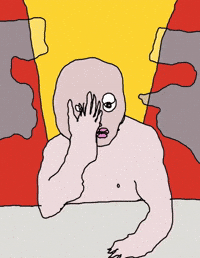 Oh No Hangover GIF by Mahism