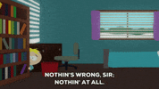 scared butters stotch GIF by South Park 