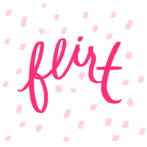 pink flirt GIF by Denyse
