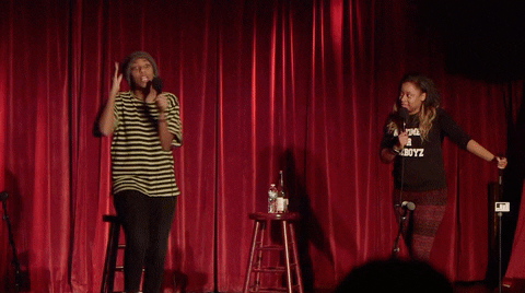 phoebe robinson running GIF by 2 Dope Queens Podcast