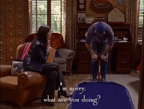 season 2 pumping air GIF by Gilmore Girls 