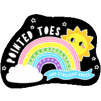 Rainbow Sunshine Sticker by Kinetic Dance Force