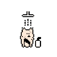 rittothefox pixel kawaii water fox Sticker