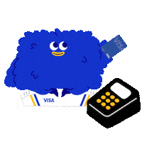 VisaAP money shop mascot furry Sticker