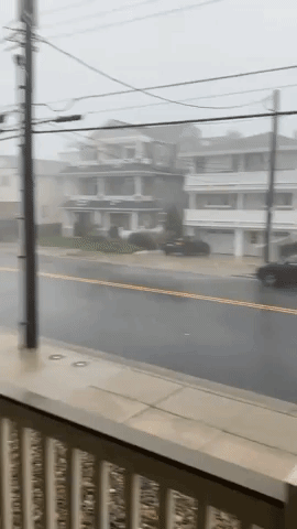 Tropical Storm Fay Brings High Wind and Heavy Rain to New Jersey Coastline