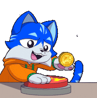 Happy Cat Sticker by Toshithecat