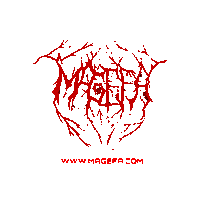 Black Metal Sticker by MAGEFA