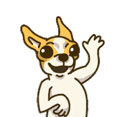Animation Dog Sticker