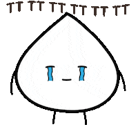 Sad Asian Food Sticker