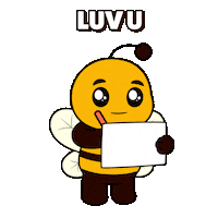 Love You Heart Sticker by Plan Bee Studios