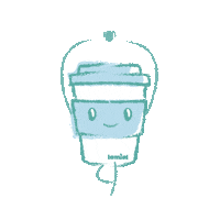 Heart Tea Sticker by INTEGR8