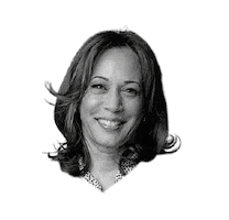 Kamala Harris Democrat Sticker by Clarín