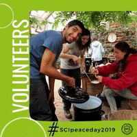 ServiceCivilInternational volunteer sci peace day GIF