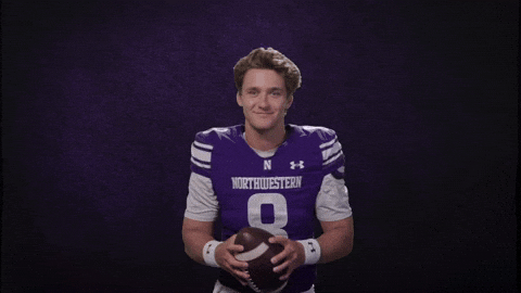 Northwestern Football Clapping GIF by Northwestern Athletics
