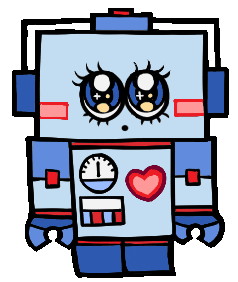 In Love Robot Sticker