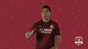Cameron Iwasa Drinking GIF by Sacramento Republic FC