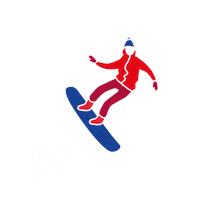 Snow Ski Sticker by Tignes