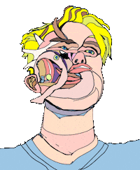 Modern Art Beauty Sticker by Dax Norman