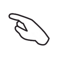 onparleducation look point hand left Sticker