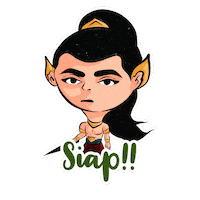 satriaagung halo semangat terima kasih siap Sticker