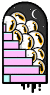 space eyes STICKER by Shallow Lagoon