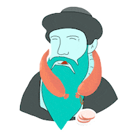 sausage wurst Sticker by Merkurist.de