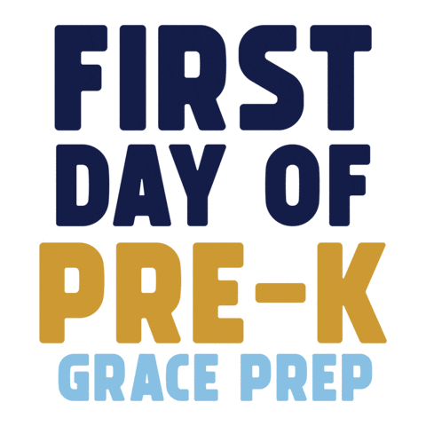 First Day Of School Sticker by Grace Prep Academy