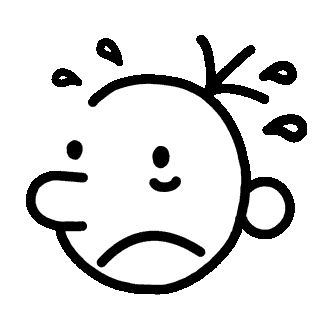 nervous oh no Sticker by Diary of a Wimpy Kid