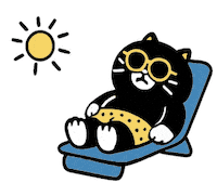 Sunbathing Sticker