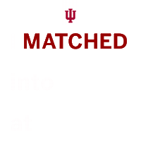 IUSchoolofMedicine matchday2021 iusm iusm2021 iusmmatchday2021 Sticker