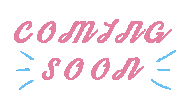 Coming Soon Lettering Sticker
