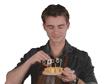 Happy Comida Sticker by De Kaasman