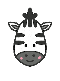 Zebra Zoo Animal Sticker