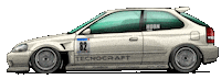Driving Honda Civic Sticker