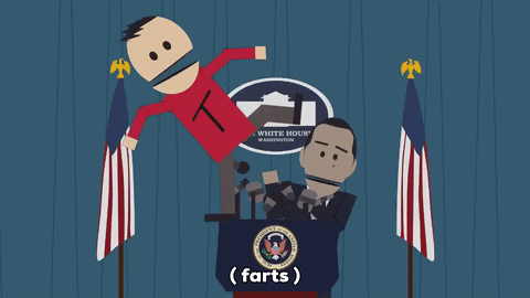 president fighting GIF by South Park 