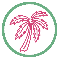 Shaking Palm Tree Sticker by dhudsongolfwear