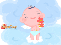 angel flowers GIF by Greetums