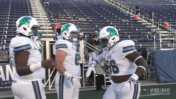 football athletics GIF by GreenWave