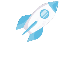 Fly Rocket Sticker by Socialab