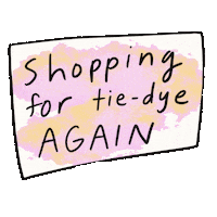 Shopping Tie-Dye Sticker by Grace Farris